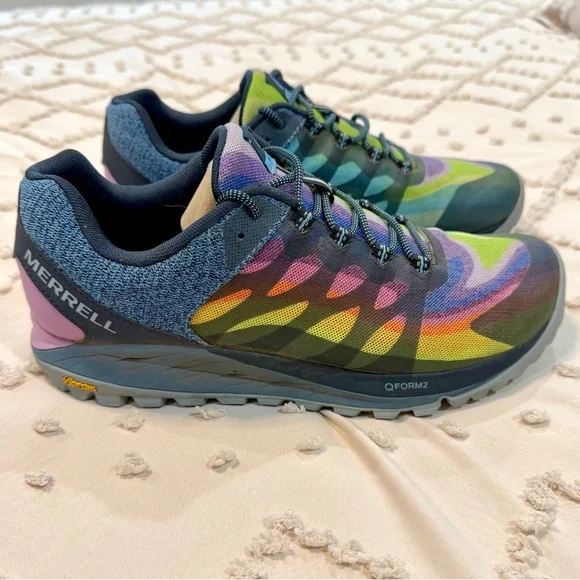 Merrell Antora 2 Trail Running Shoes Rainbow - Picture 2 of 6